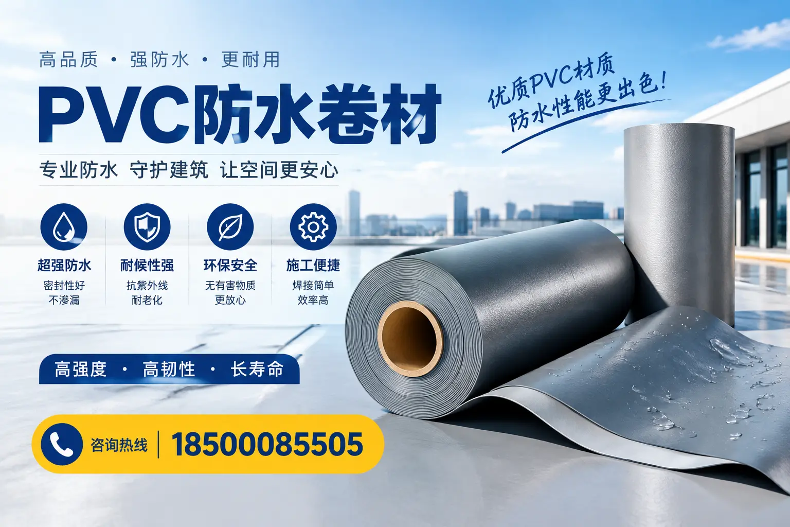 如何判断PVC防水卷材的质量优劣？阿勒泰选购技巧